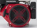 Close up of Honda engine model side view